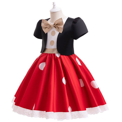 Girl's Red Minnie Princess Dress