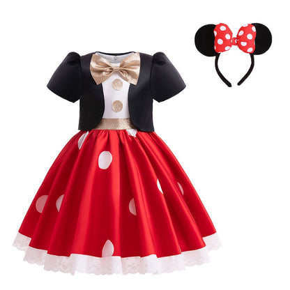 Girl's Red Minnie Princess Dress