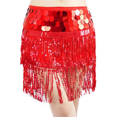 Women's Mermaid Glitter Sequin Hip Scarf Skirt